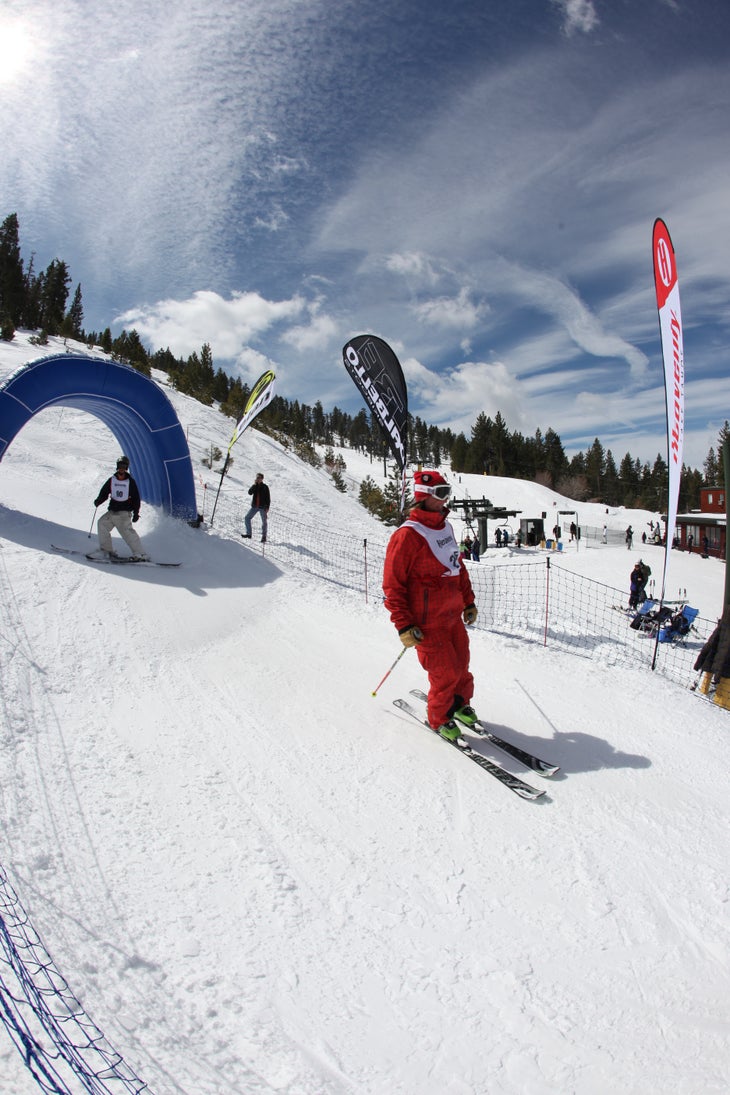 Glen Plake spring skiing at Heavenly None