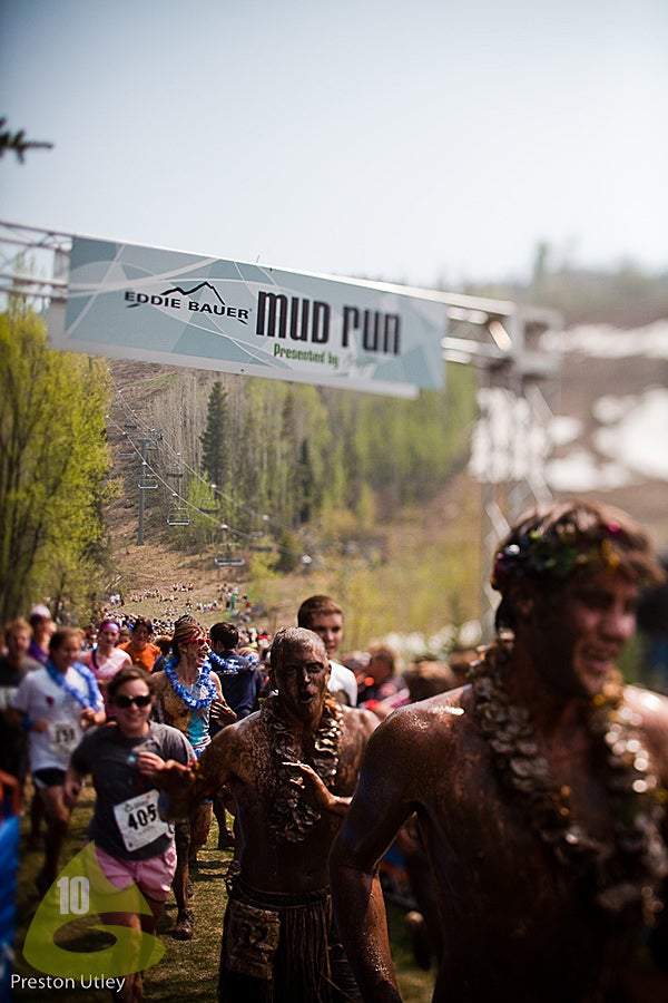 Mud Run The 5k run challenged competitors to three laps, and three chances to get extra muddy.