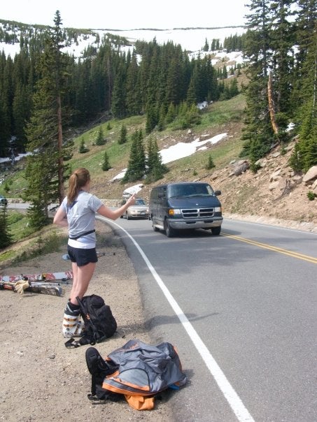 Skiers in the Summer Some people have it easy when they want to unmistakably broadcast their sport of choice in every outfit, everyday. Harley riders do not get confused…