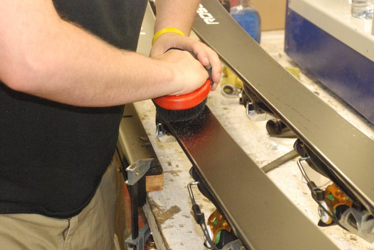 Step 3: Cleaning “Cleaning” a ski consists of stripping the base of any fluorocarbons or other materials that might harm the ski. To do this, use an iron to apply a…