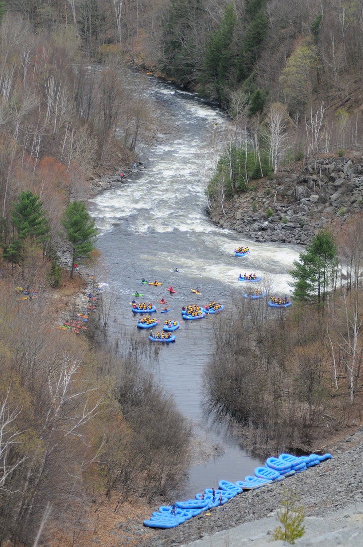 West River West River, VermontRaft class three and four rapids near southern Vermont’s Stratton Mountain Resort. Zoar’s trips run through September, when the…