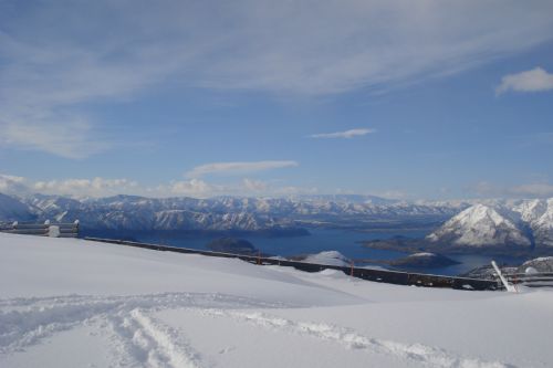 Lake Wanaka from Treble Cone, New Zealand None