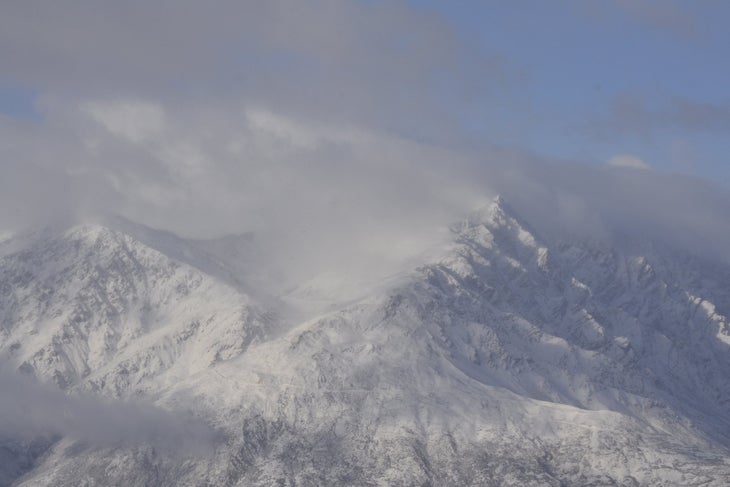 Looking across to the Remarkables from Coronet Peak, New Zealand None