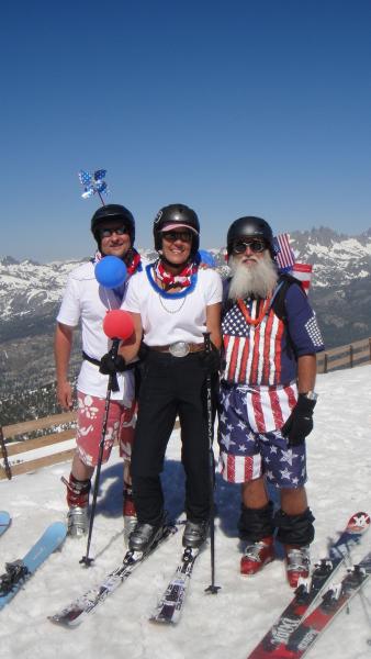 Mammoth Mountain Pure patriotism at Mammoth.