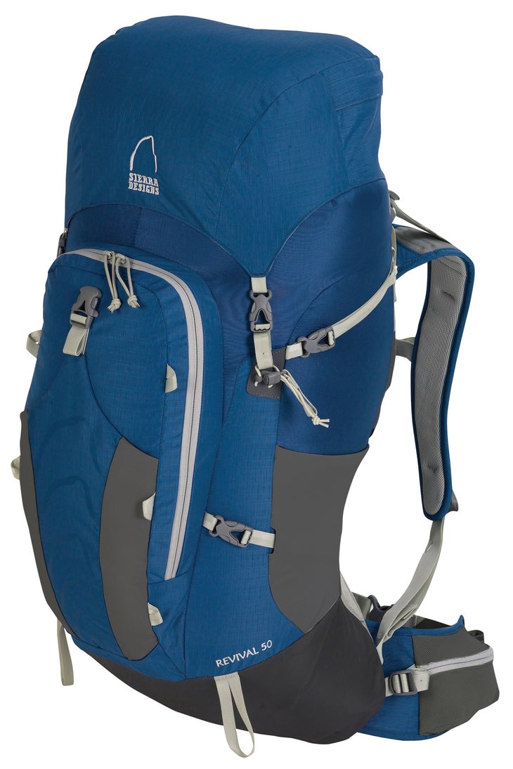 Sierra Designs Revival 50 Great for a weekend backpacking trip with a couple friends sharing gear, Sierra Designs reentry into backpacks is pretty spot on. A single aluminum…
