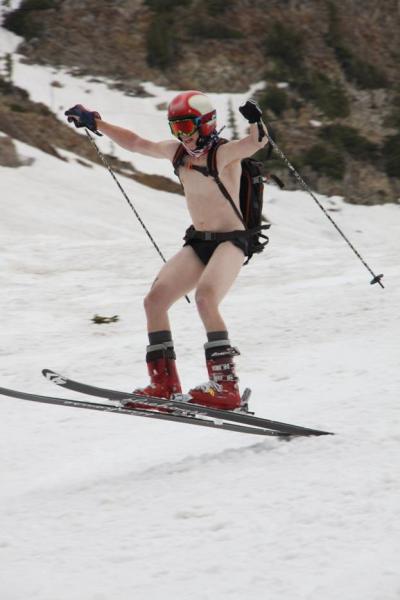 Snowbird Banana hammocks were among the more popular costumes for the Fourth of July in Snowbird.