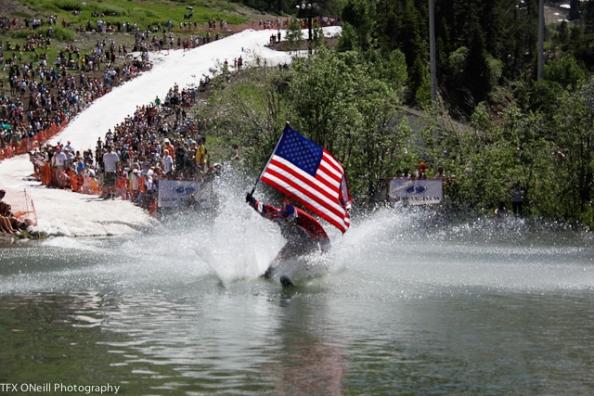 Squaw Pondskim Patriotic Pondskimming