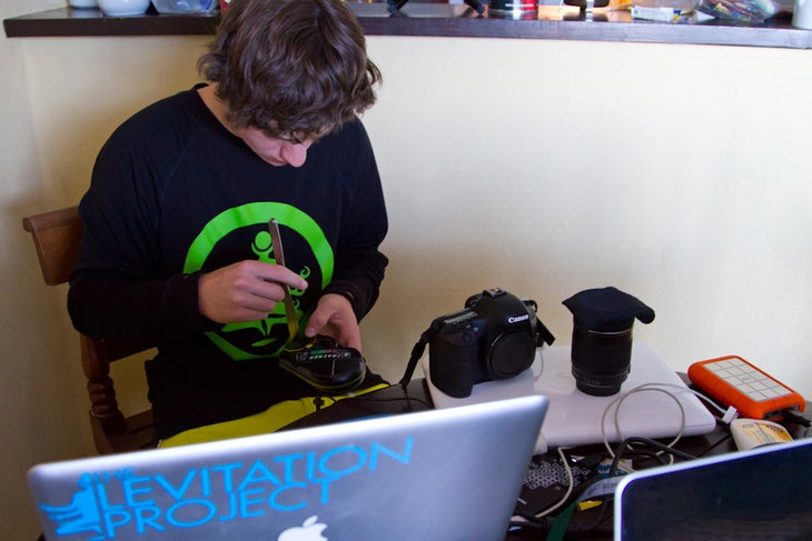 Dubsatch's Leo Ahrens getting ready for a tour. None