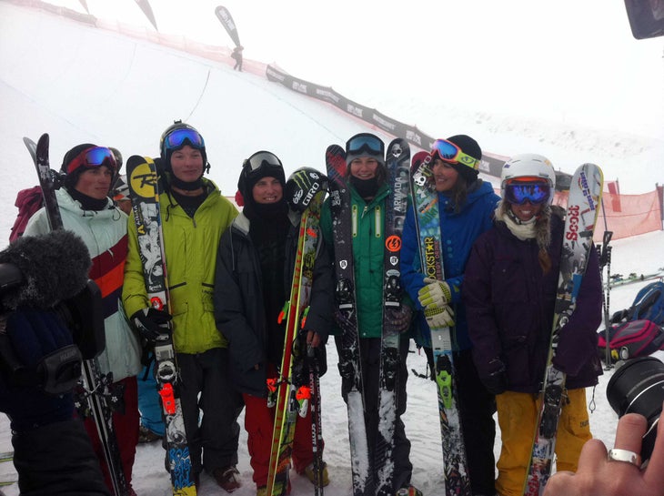 Men's and women's podium Local boy Jossi Wells took home second with a cork 900 tail grab, to a right 900, to a cork 540, to a right side 720, to a switch 720.