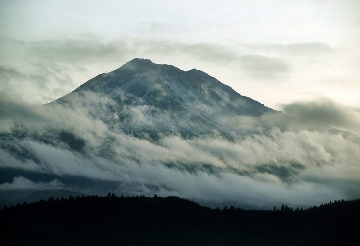 Mt. Shasta Legend has it that spirits roam these slopes—a race of tall, slender, Nordic-featured people called Lemurians. They play harmless tricks on visitors…