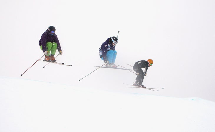 Ski Cross: August 26, Cardrona In ski cross, four people race simultaneously side by side at high speeds, down terrain that includes a combination of jumps and turns: spills are…