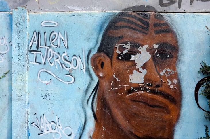Street art in Santiago, Chile. None