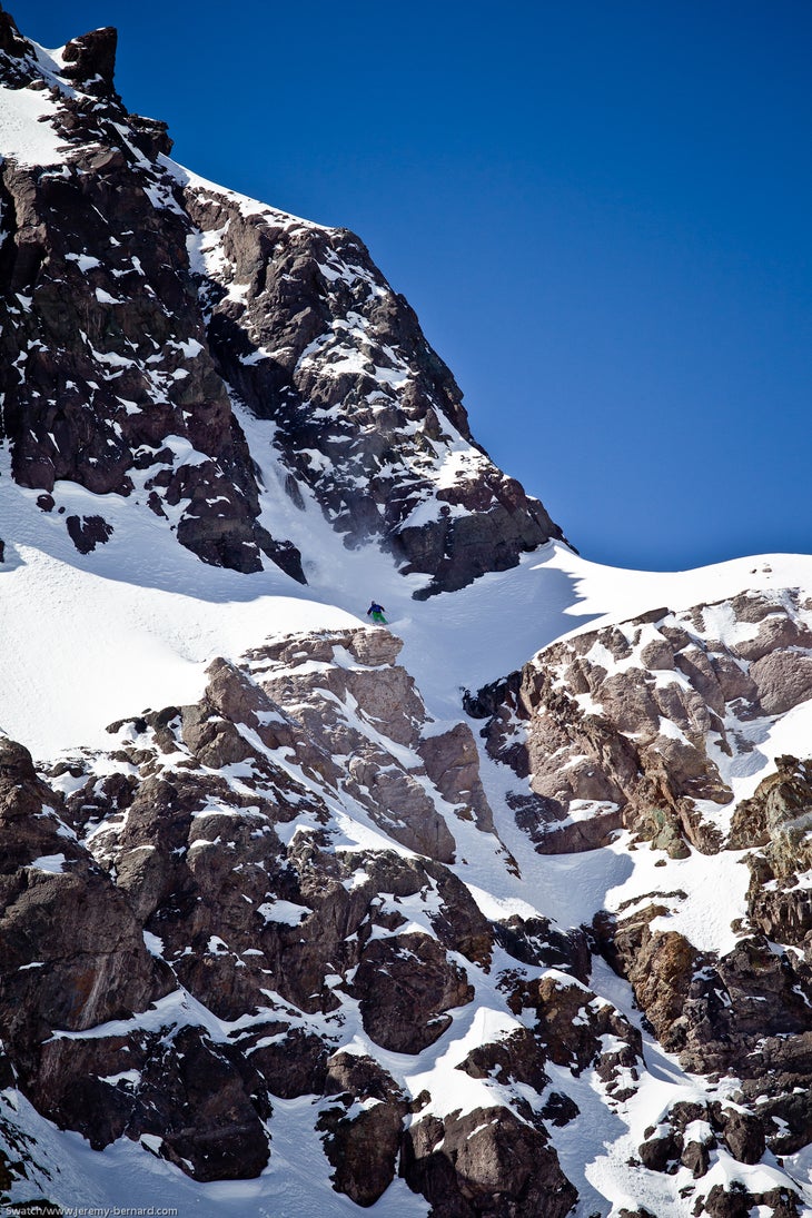 Italian Markus Eder picking his line. None
