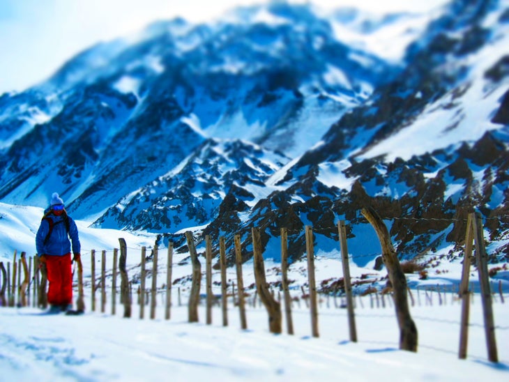 Lel finds solitude in the Andes. None