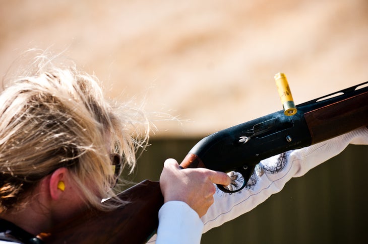 Redneck woman Everyone wants to be a redneck: even Lindsey, Josh Berman's wife got in on shooting shells.