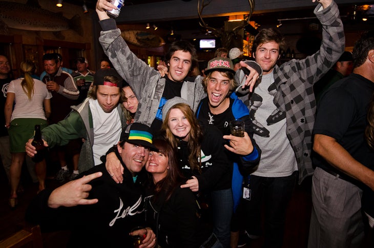 The Roosevelt The 4Bi9 crew dominating the after party at The Roosevelt in Ketchum.