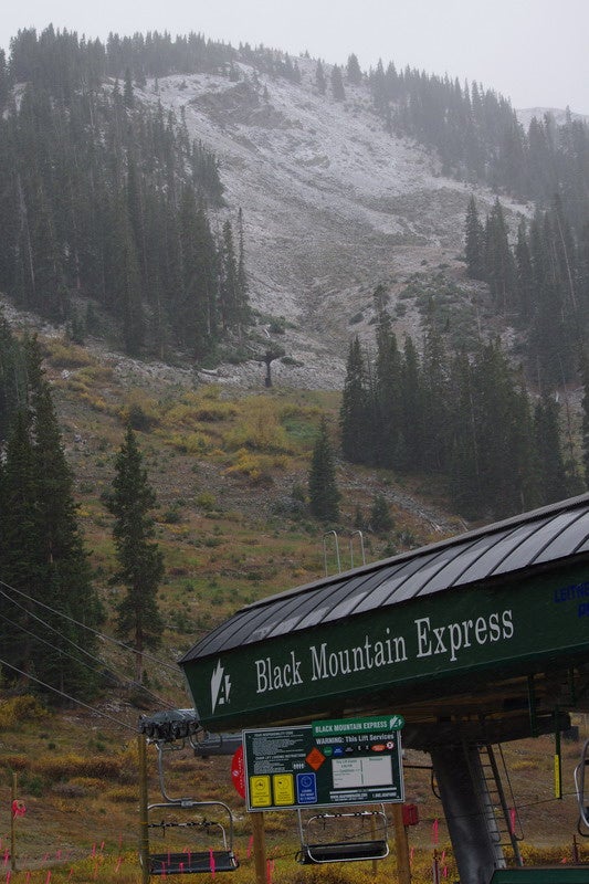 A dusting at A-Basin. More snow is forecasted for Colorado this weekend. None