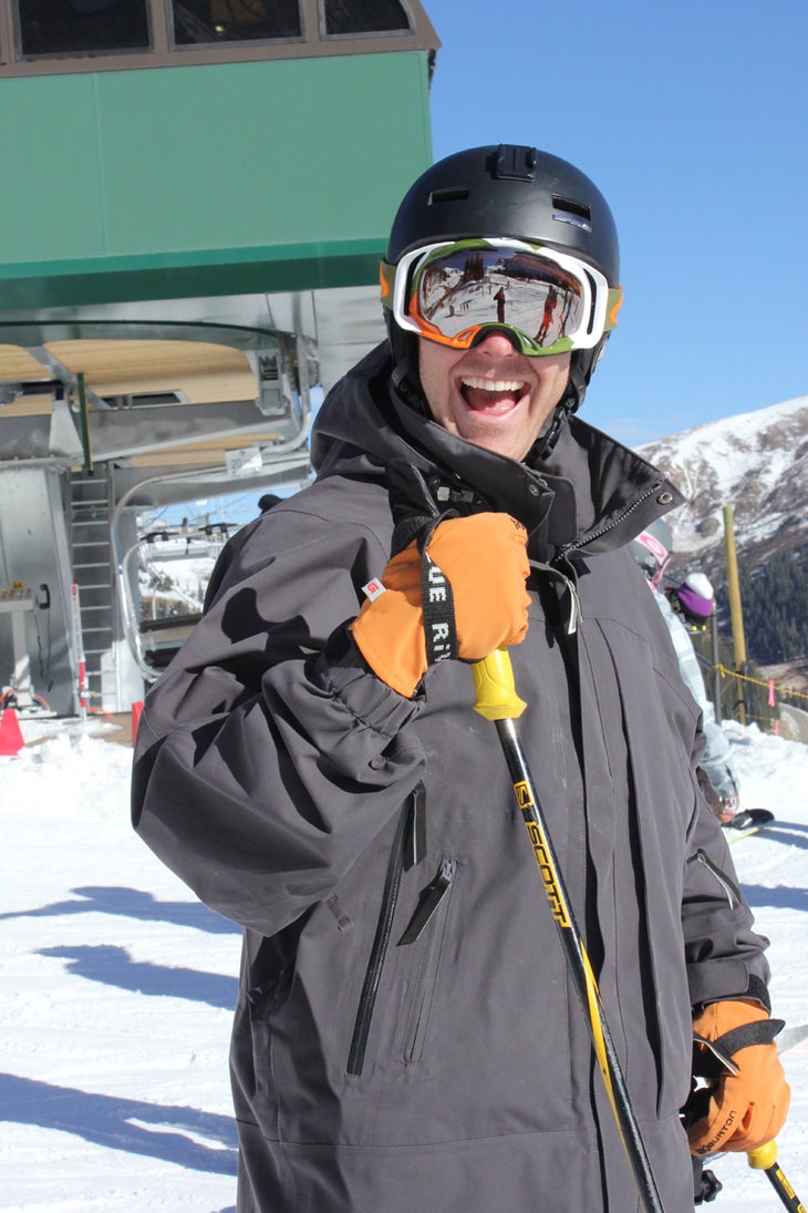 Denver Skier Bob Carney, from Denver used a sick day at work to go skiing.