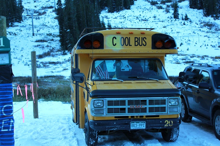 Even the cool bus showed up. None