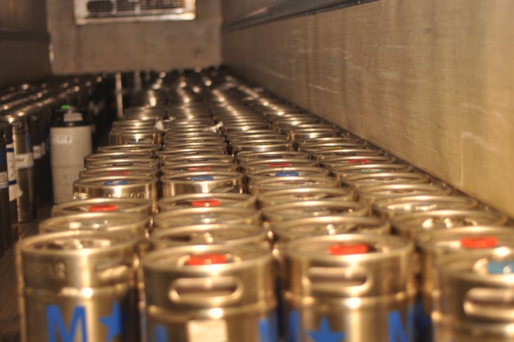 Kegs for Days Behind the scenes, refrigerated trucks kept each beer chilled to perfection. We tried to steal one but failed miserably.