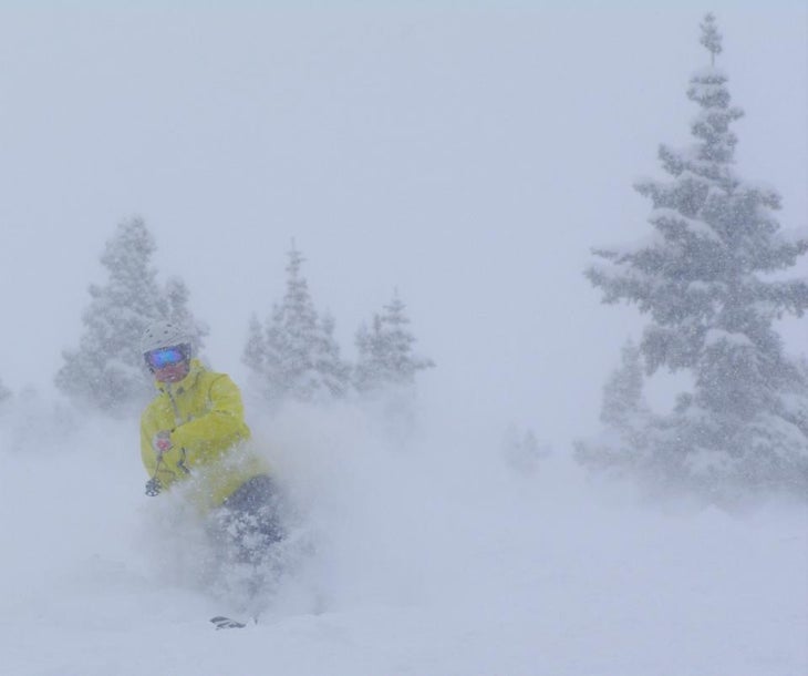 Still snowing None