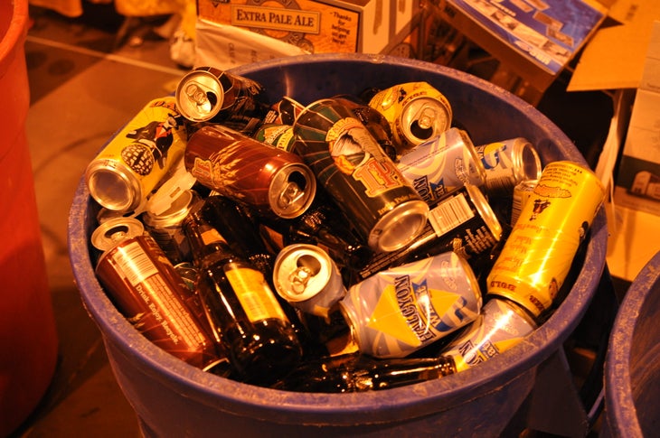 The Aftermath Great American Beer Fest patrons did some work Friday night. Luckily a crack team of recyclers disposed of the evidence in the most environmentally…