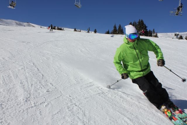 Go Skiing Go do what you normally do, but pay more attention. Make different sized turns and try to ski all conditions; pay attention to how the skis perform…
