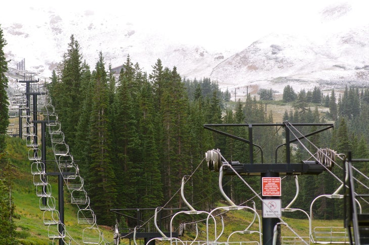 Snow Up High at Loveland Winter is about to flip the switch. It's movie premiere season and it snowed in Colorado this week.
