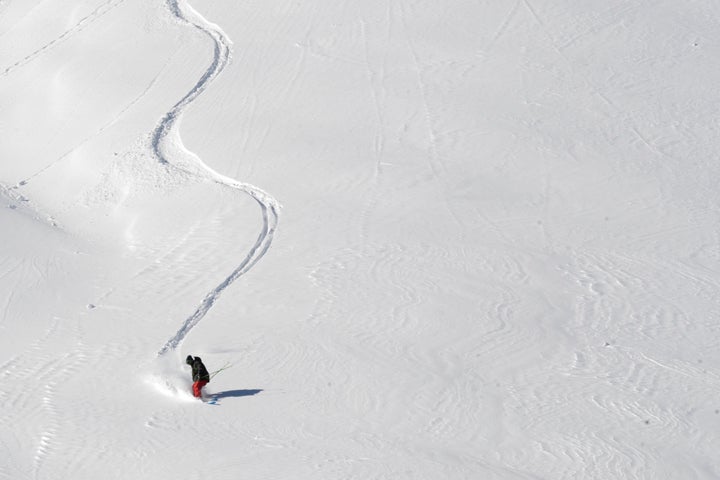 Tanner Rainville, switch pow at La Parva, Chile None
