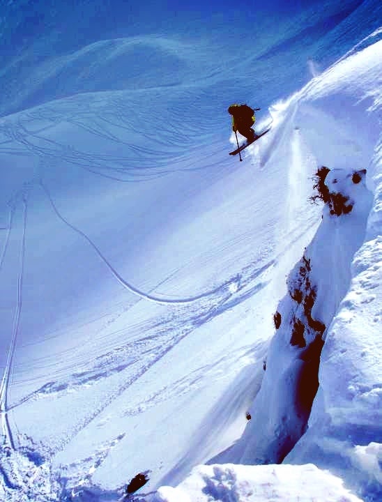 An airborne Mr. Carr, somewhere in Switzerland. None