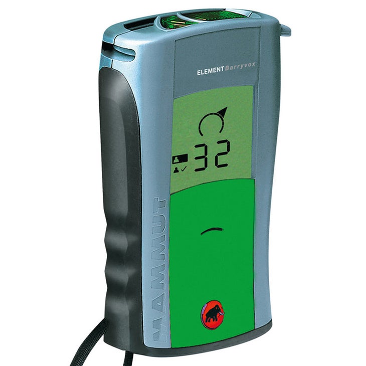 Mammut Element Barryvox The Element has all the “basic” functions available on the more advanced, dual-platform Pulse (see sidebar), including a handy group test and a mark…
