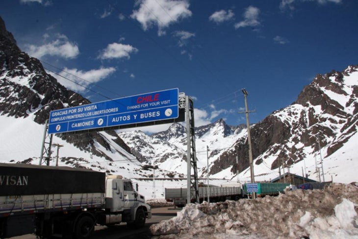 Border The Chilean-Argentine border
