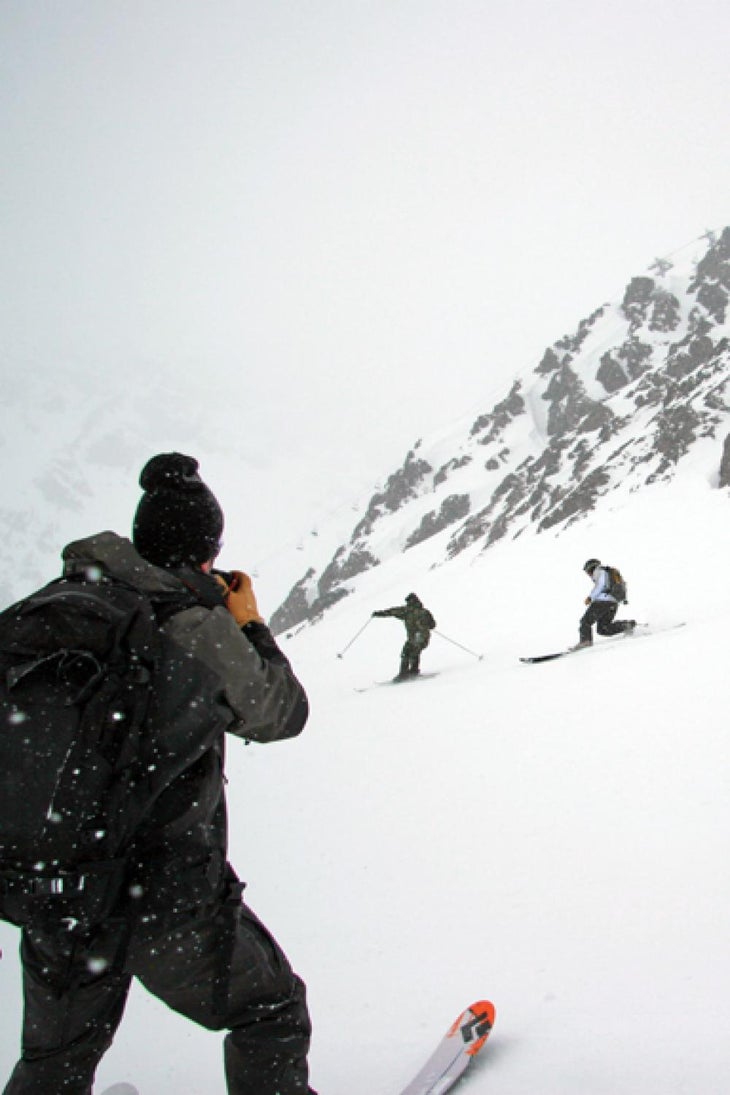 Dwarkin shoots Van Jura Gene Dwarkin shoots Josh Van Jura in Portillo, Chile for the South American Photo Challenge co-sponsored by Skiing Magazine.