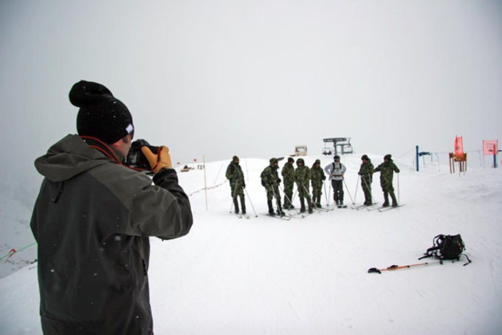 Shooting with the Chilean Army Gene Dwarkin shooting Josh Van Jura with the Chilean Army.