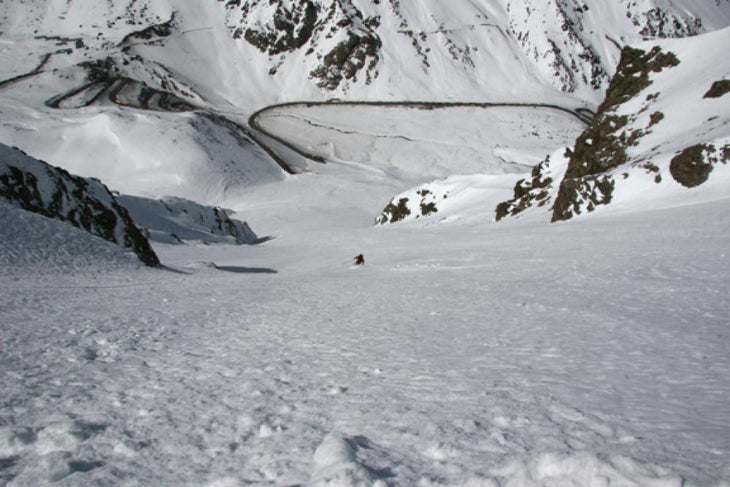 Ski Out Skiing all the way back down to the road, laps anyone?