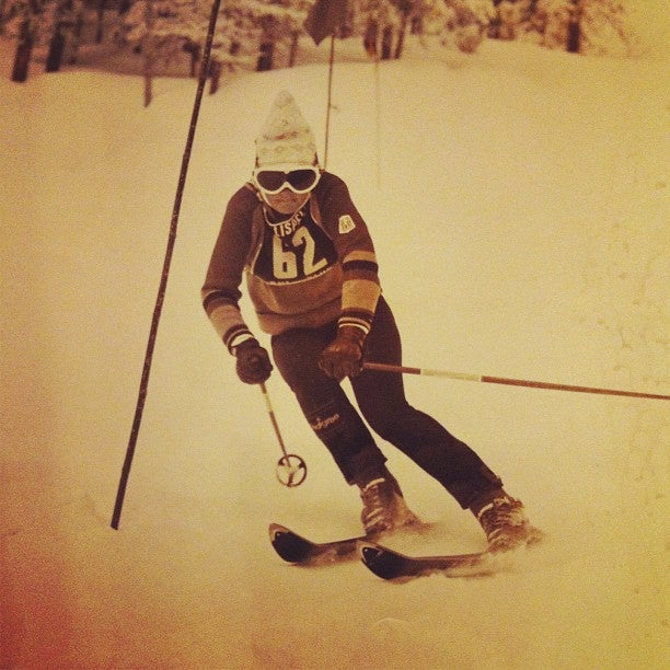 #winner @kristinbraga This throwback shot of a Skiing mom is amazing. Wool sweaters never go out of style but they aren't as warm as a Powderhorn Jacket. Email…