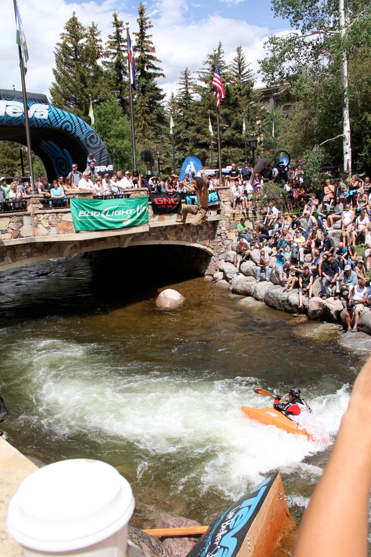 Lesson 3 The pro athletes came to put on a show. Despite the low flows of Gore Creek, the freestyle kayakers didn’t hold back. Lesson 3.5: Kayaks make an…