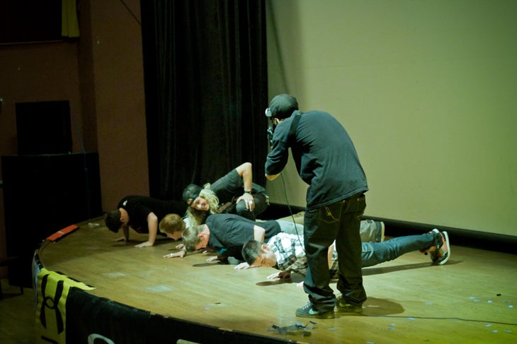 Push Up Contest The Final Prize? A pair of Icelantic Nomad RKRs. But the finalists had to work for them.