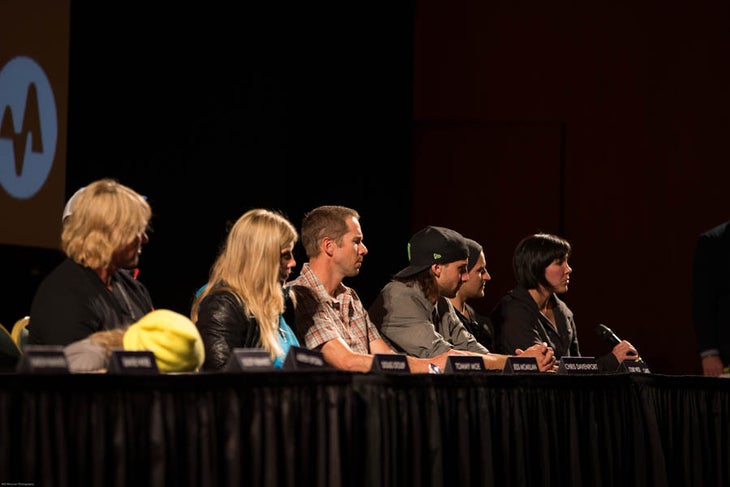 Aspen Spora takes a snooze. Occupying the same stage as athletes like Colby James West, Tyler Ceccanti, Daron Rahlves, and Chris Davenport apparently took its toll on this young…
