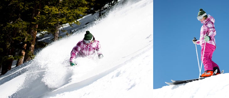 Glamour Shots Tester Ashley Magnuson makes the incredibly difficult job of ski testing look good.