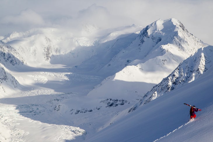 Helicopters and Hiking Sage Cattabriga-Alosa hikes to his line in the Northern Chugach