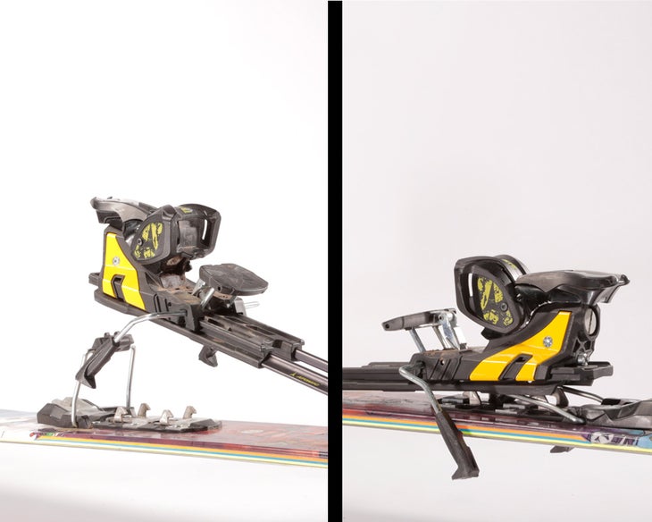 Hike-and-Ride Switch The hike-and-ride switch is a simple button located behind the heelpiece. Hike mode is activated simply by pushing back on it with your ski pole,…
