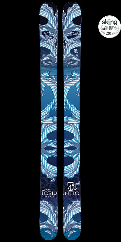 Icelanic Gypsy MSRP: $749.00 Tip/Waist/Tail: 152-125-148 Lengths: 170, 180, 190A playful, buttery powder ski and surprisingly supportive carver, the Gypsy uses…