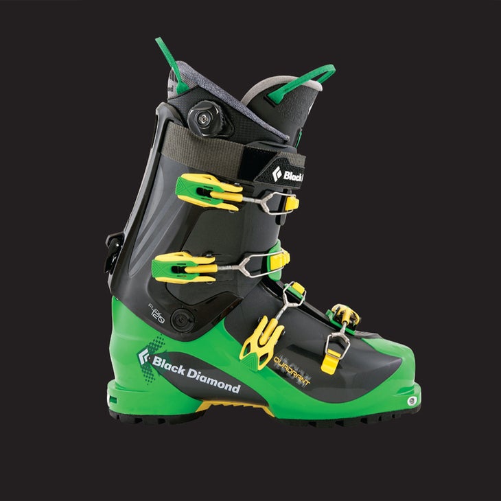 Black Diamond Quadrant Last Width: 103 MM | $8503,430 Grams per pair (size 27)The Quadrant’s revamped liner retains the Boa tightening system but now has a plastic tongue…