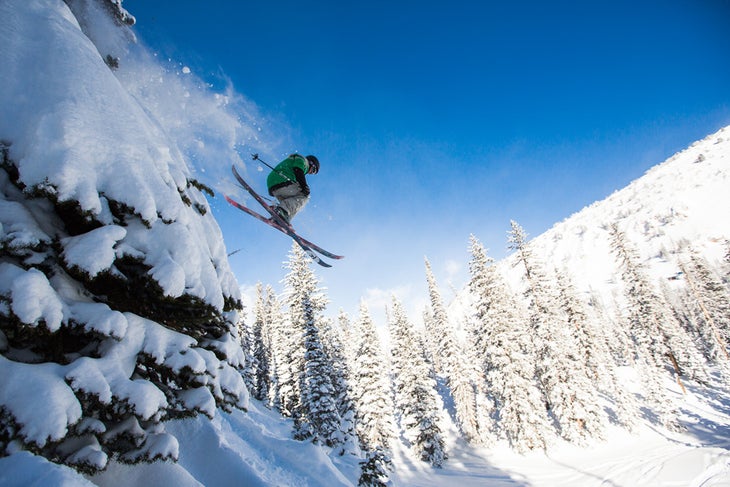 Fore! Snowbird’s mini-golf zones are easy to access and had Colorado-based skier JR Flynn freaking out on his first trip to Utah. (Photo: Jim Harris)