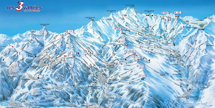 Experience 3 Vallées Stats: 600 km of runs, 175 lifts, innumerable off-piste areasLift Tickets: 53.00 Euros per day ($69), 300 Euros for 7-day pass ($395).Get There:Air…