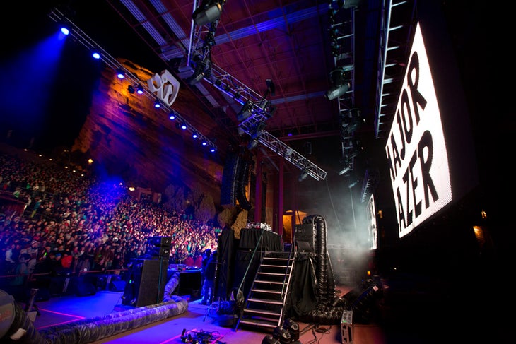 ...And Now It's Time For The view from back stage as Major Lazer prepares to blow your mind.
