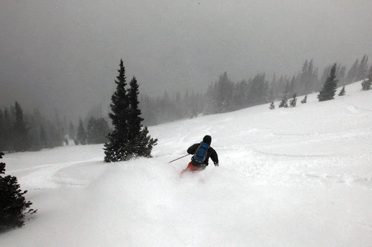 Front Range for the Win Not bad terrain considering the whiteout day. Jones Pass and Powder Addiction delivers a pretty unique experience in close proximety to Denver.Photo:…