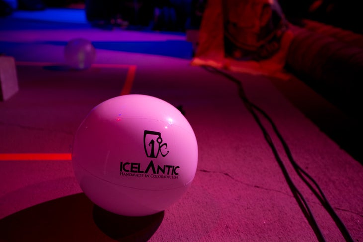 Icelantic's Got Big Balls The party favors for the evenings entertainment, provided by Icelantic, were the ever-classy beach-balls made of plastic with glow-sticks inside…