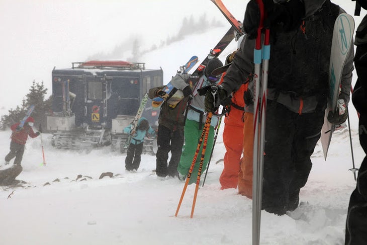 More Wind Testing The wind never let up, but Flylow's outerwear kept the elements out. The weather was shit but the snow was so good. We were glad to have jackets that…